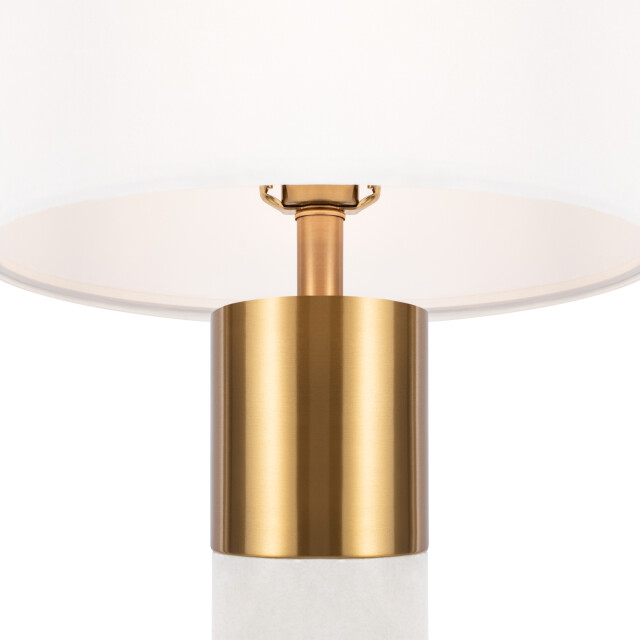Maytoni tafellamp bianco messing Ø39 2994051 large