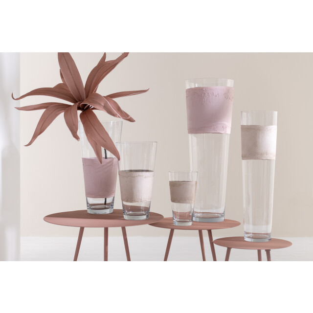 J-Line vaas delph glas transparant/licht medium 22x22x45cm 2997733 large