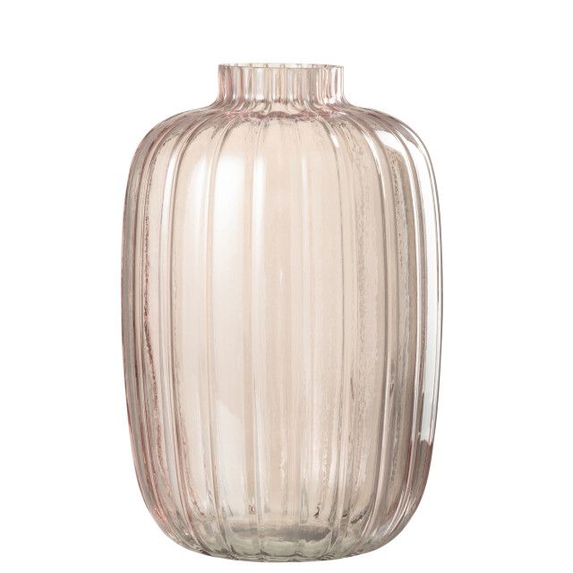 J-Line vaas strepen glas large 20.5x20.5x30cm 2997697 large