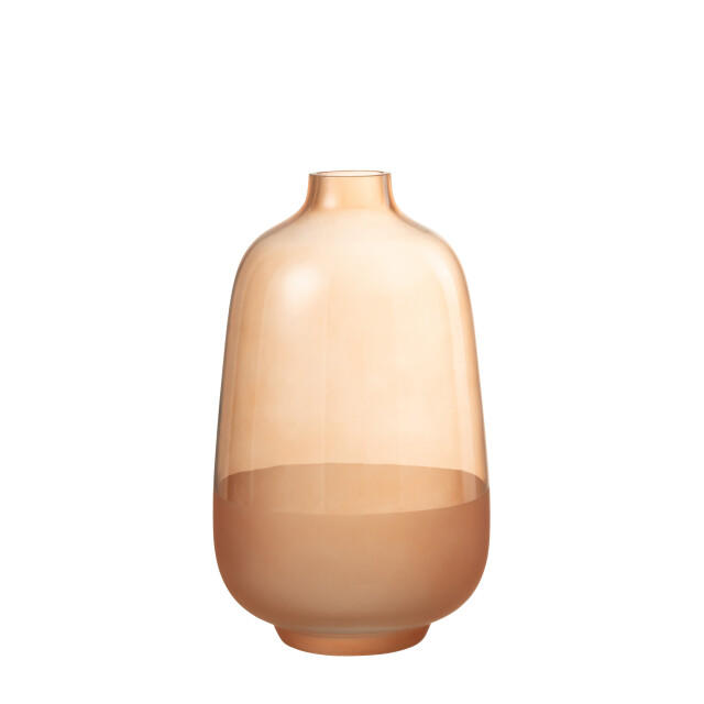 J-Line vaas hany glas peche large 15x15x27cm 2997675 large