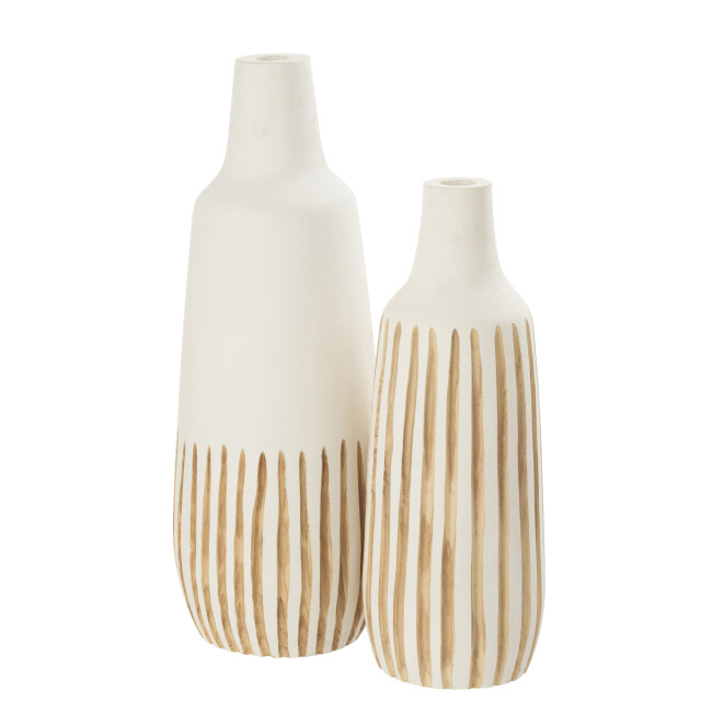 J-Line vaas ying hout large 21x21x56cm 2997767 large