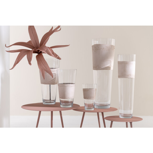 J-Line vaas delph glas transparant/ medium 22x22x45cm 2997723 large