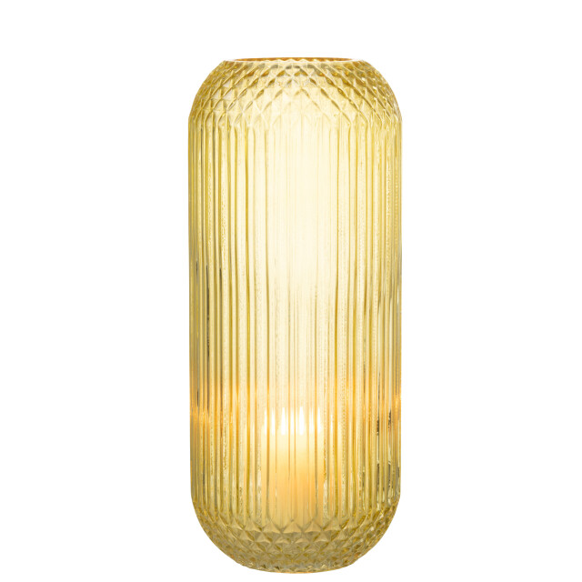 J-Line vaas recht geslepen glas large 15.5x15.5x36.5cm 2997664 large