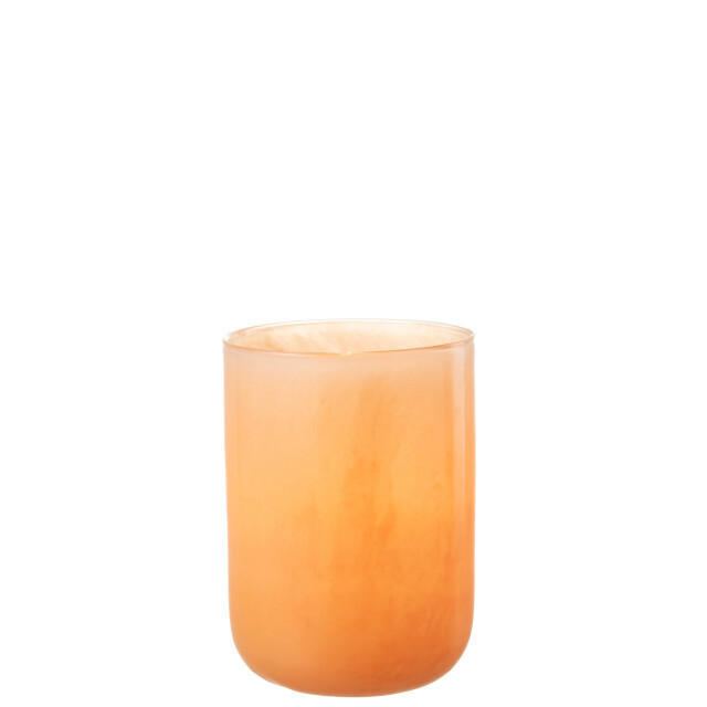 J-Line vaas corrie glas koraal medium 16x16x23cm 2997646 large