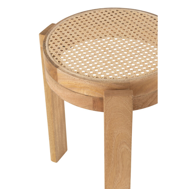 J-Line kruk pune mangohout 35x35x44cm 3002611 large