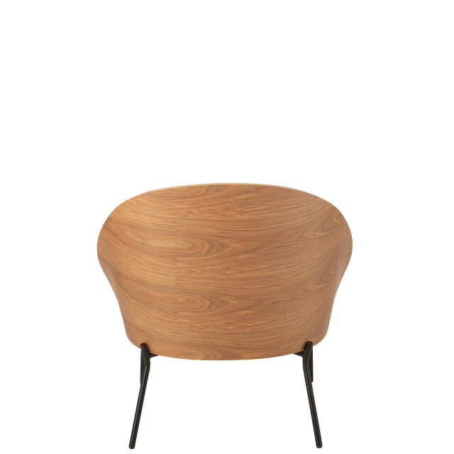 J-Line loungestoel lone multiplex/metaal /beige 77.4x71.8x81.8cm 3002356 large