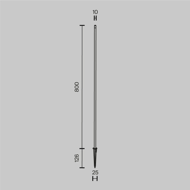 Maytoni Outdoor landschapsverlichting spear grafiet Ø1 3004618 large