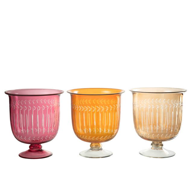 J-Line vaas romeins hals glas 22.5x22.5x25.5cm 2997929 large