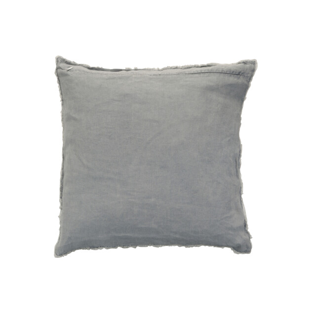 J-Line kussen stonewashed linnen blauw 45x45x2cm 3065629 large