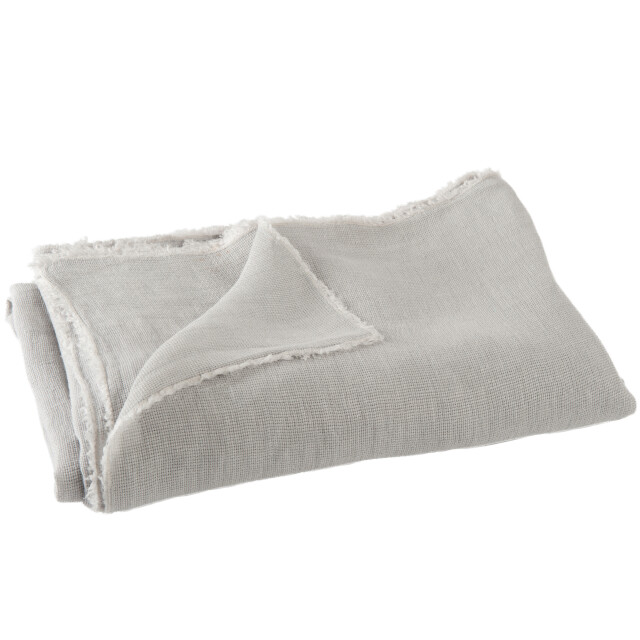 J-Line plaid stonewashed linnen licht 150x0.5x200cm 3003058 large