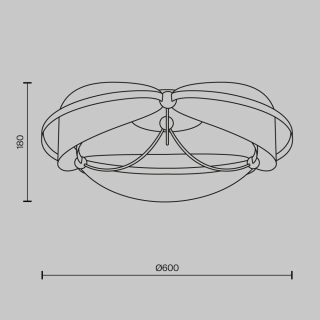 Maytoni plafondlamp breeze messing Ø60 3173299 large