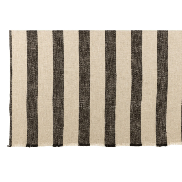 J-Line jete le lit lignes lin beige 171x126.5x1cm 3001388 large