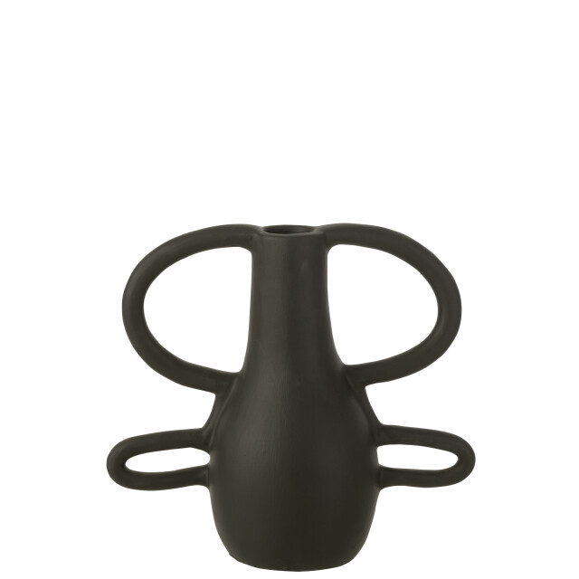 J-Line vaas met 4 handvaten terracotta 17x33x36cm 2998319 large