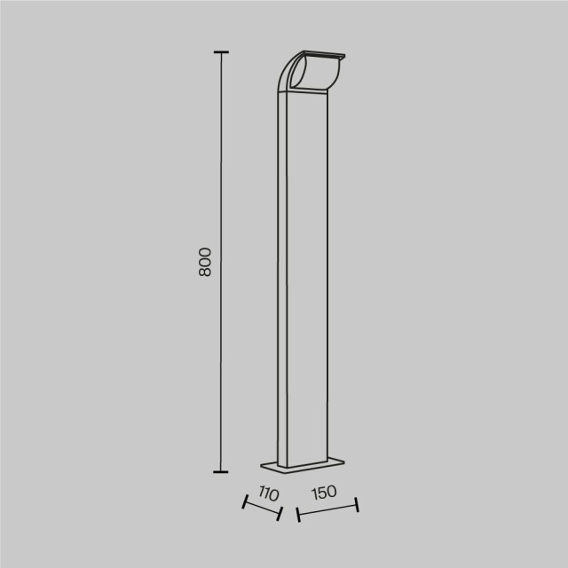 Maytoni Outdoor landschapsverlichting stock grafiet 3004527 large