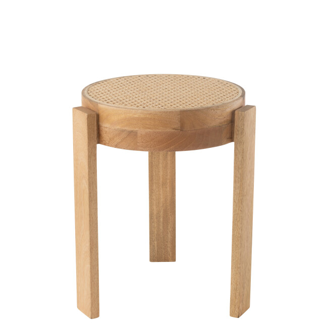 J-Line kruk pune mangohout 35x35x44cm 3002611 large
