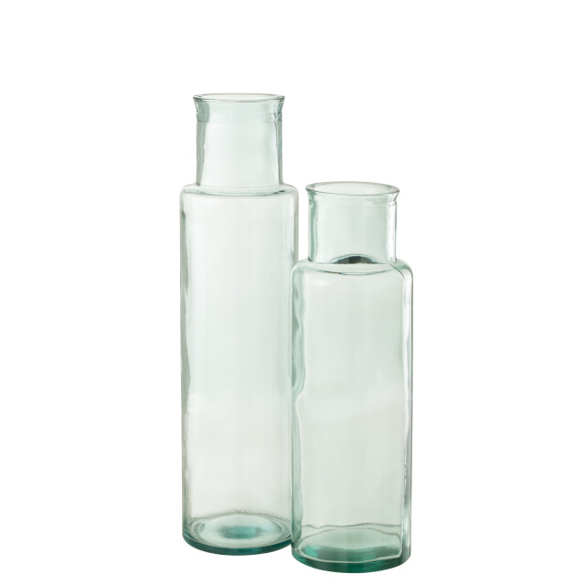 J-Line vaas cilinder gerecycleerd glas large 14.5x14.5x55cm 2997952 large