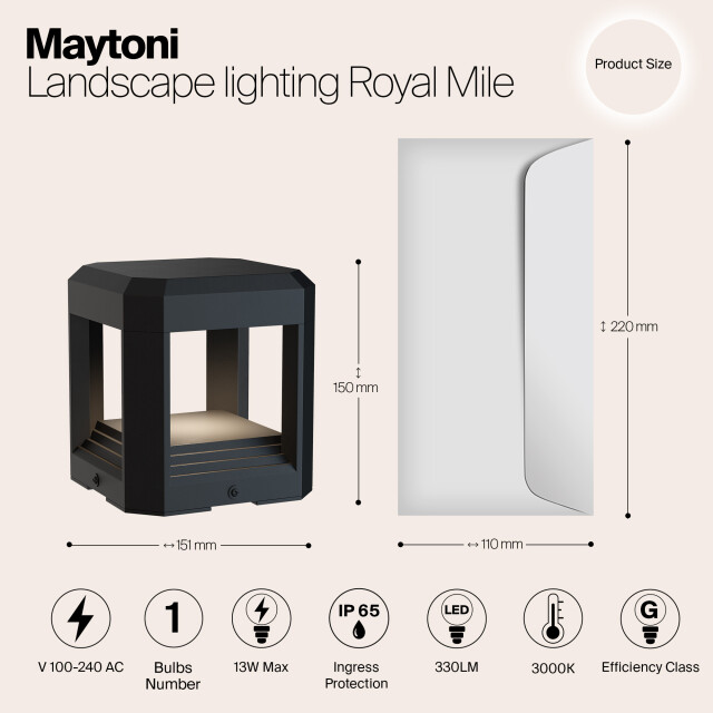 Maytoni Outdoor landschapsverlichting royal mile - 3004565 large