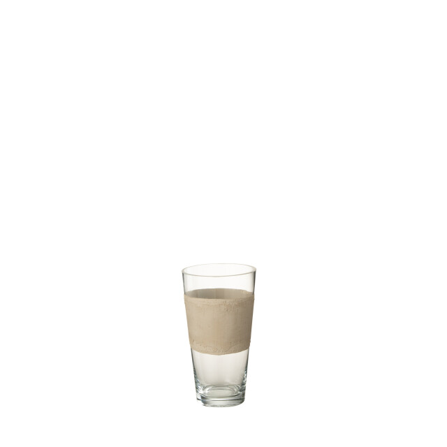 J-Line vaas delph glas transparant/ extrasmall 14x14x25cm 2997718 large