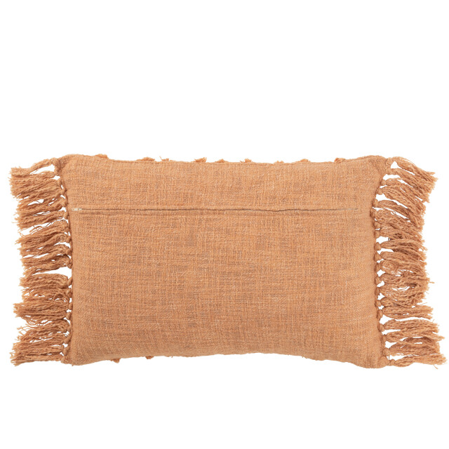 J-Line kussen kwastje katoen koraal lang 78x40x15cm 3001377 large
