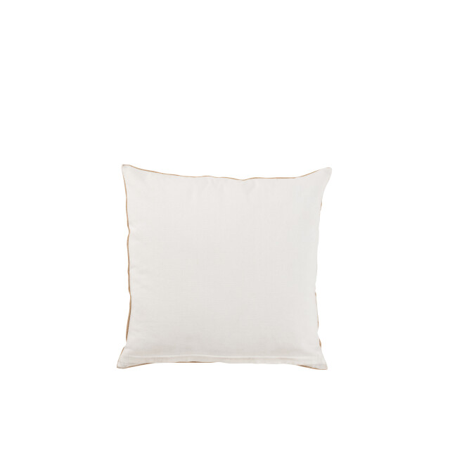 J-Line kussen olifant textiel naturel/wit small 45x45x10.5cm 3001350 large