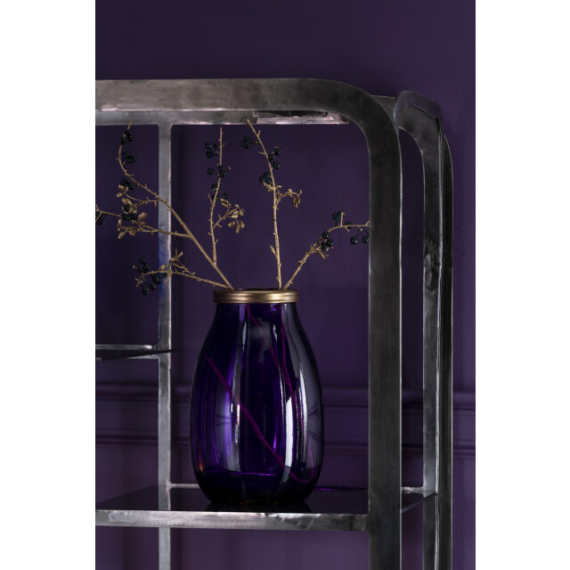 J-Line vaas goud boord glas small 18x18x28cm 2998066 large