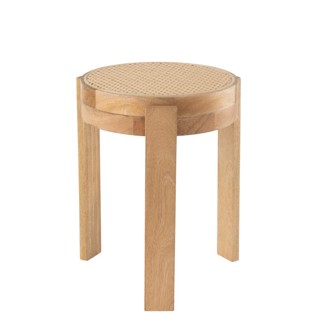J-Line kruk pune mangohout 35x35x44cm 3002611 large