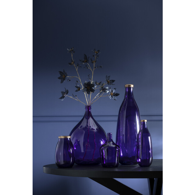 J-Line vaas goud boord glas small 18x18x28cm 2998066 large