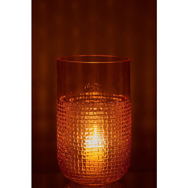 J-Line vaas patroon glas medium 15x15x25.5cm 2997678 large