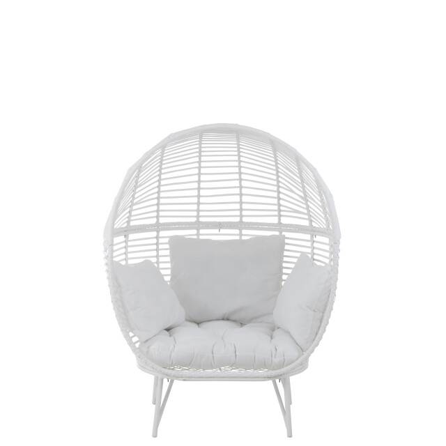 J-Line loungestoel ovaal staal 117x110x151cm 3003526 large