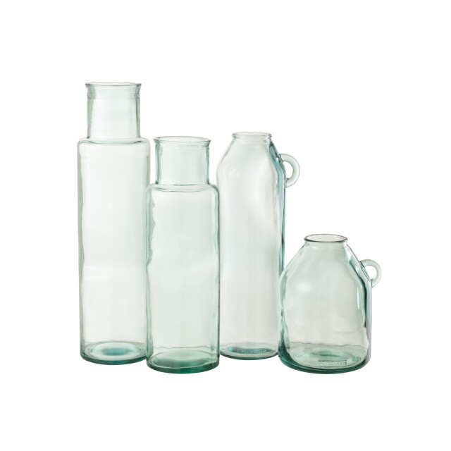 J-Line vaas cilinder gerecycleerd glas large 14.5x14.5x55cm 2997952 large