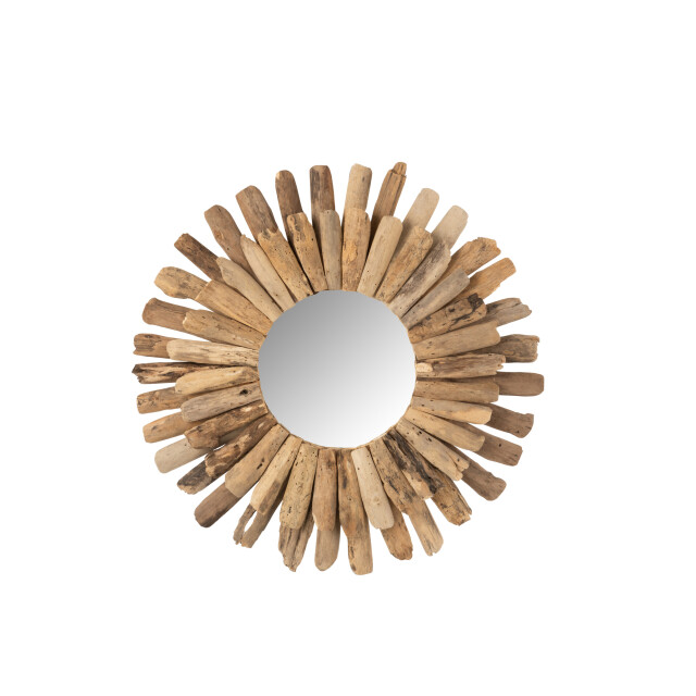 J-Line spiegel rond drijfhout large 70x70x5cm 3005285 large