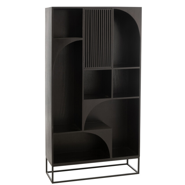 J-Line rek mode mango hout/mdf 90x33x168cm 3002348 large