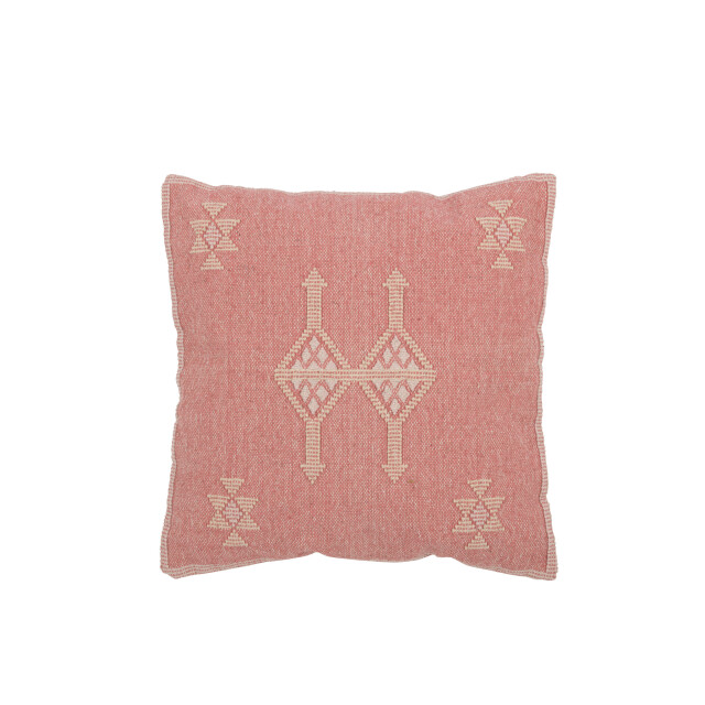 J-Line kussen diamanten+pijlen katoen perzik 45x15x45cm 3002130 large
