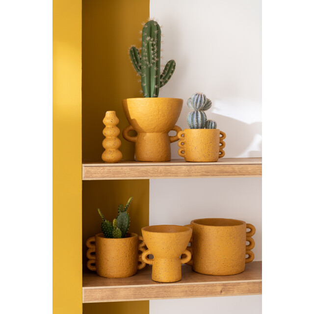 J-Line succulent+pot cement 17x17x46cm 3003244 large