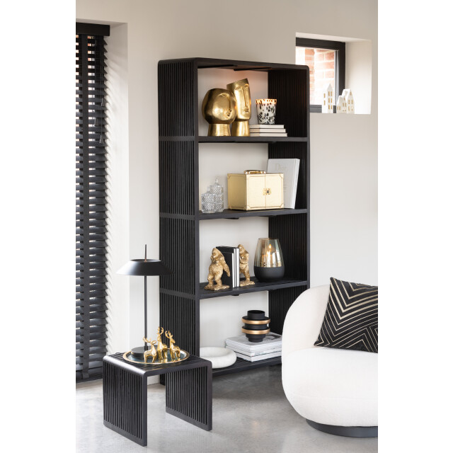 J-Line kom rond laag marmer large 29x29x7cm 3009421 large