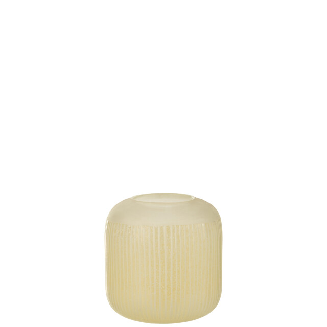J-Line vaas strepen glas licht small 17x17x16cm 2997900 large