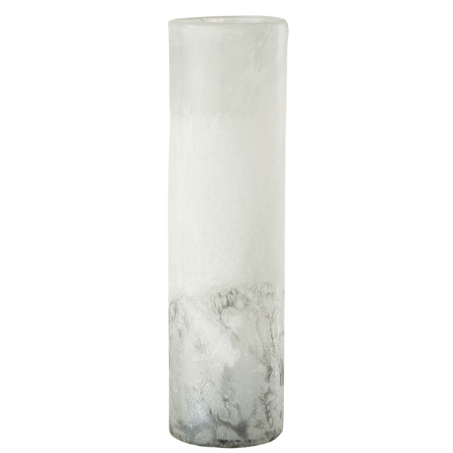 J-Line vaas scavo cilinder glas grijs large 11x11x40cm 2997166 large
