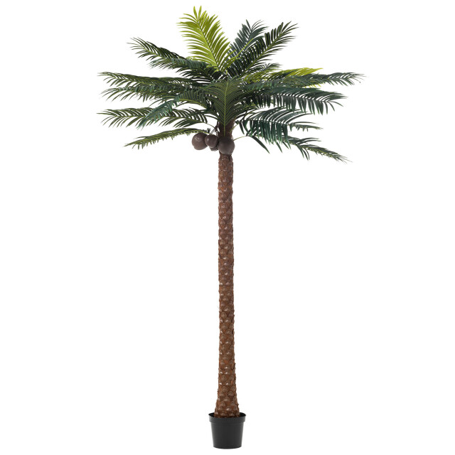 J-Line palmboom 4kokosn in pot plastiek 190x190x350cm 3003620 large
