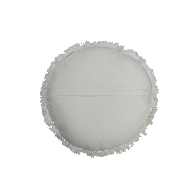 J-Line kussen rond velvet katoen/linnen 50x50x5cm 3066066 large