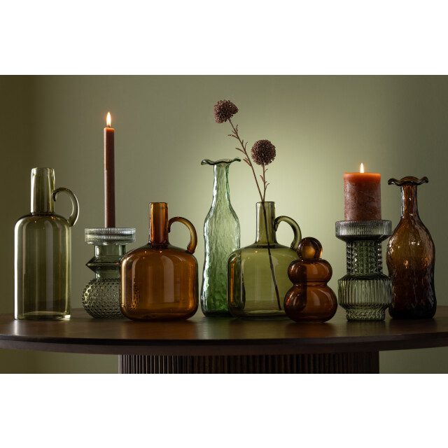 J-Line vaas openbloeien glas medium 9.5x9.5x33cm 2998742 large