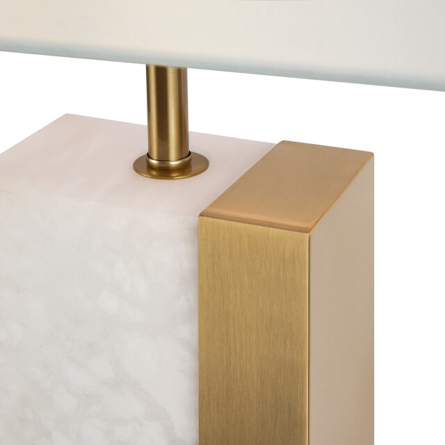 Maytoni tafellamp bianco messing Ø45 2994053 large