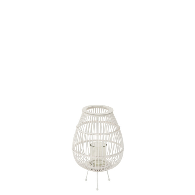 J-Line lantaarn daya hout mat small 31x31x47.5cm 3006197 large