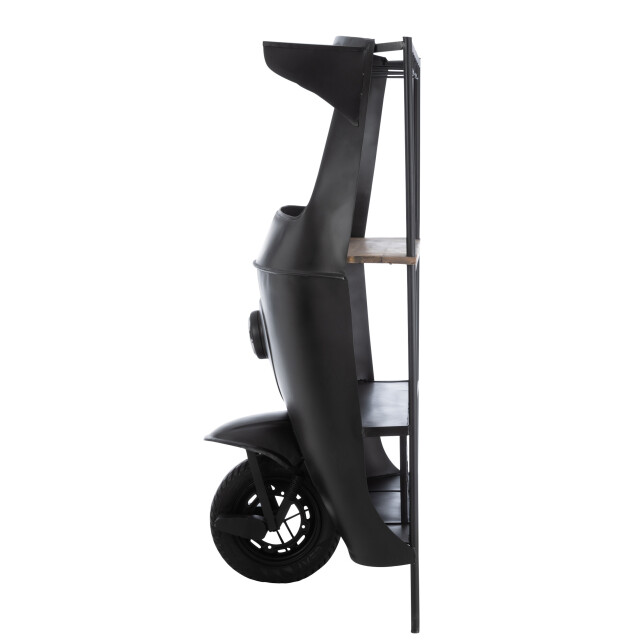 J-Line bar fiets tuktuk metaal/mango hout /naturel 97x60x165cm 3000598 large