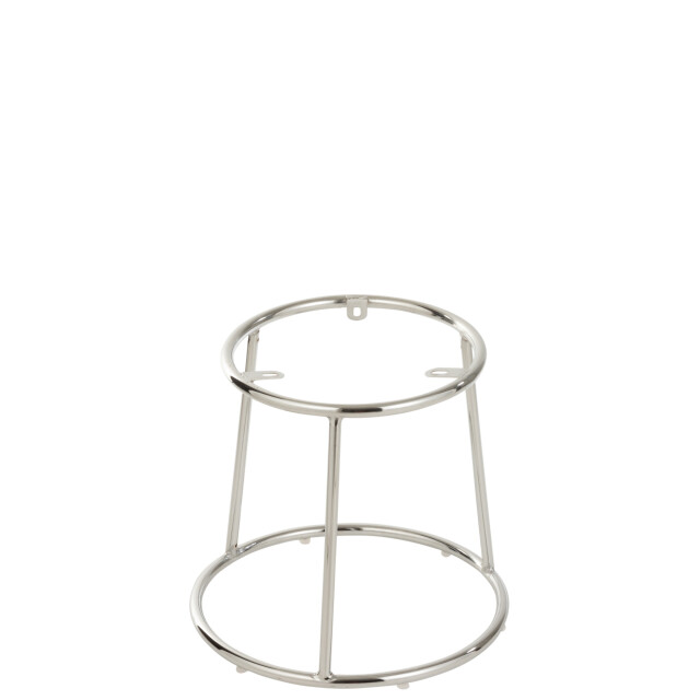 J-Line frame lage kruk metaal zilver 39x39x35cm 3000563 large