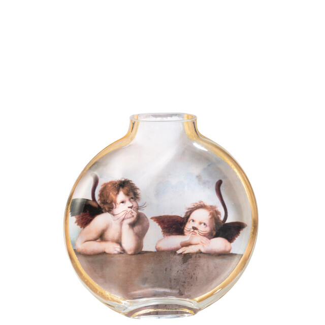 J-Line les chartistes vaas geïnspireerd door de cherubs groot 24.5x5x25cm 2998441 large