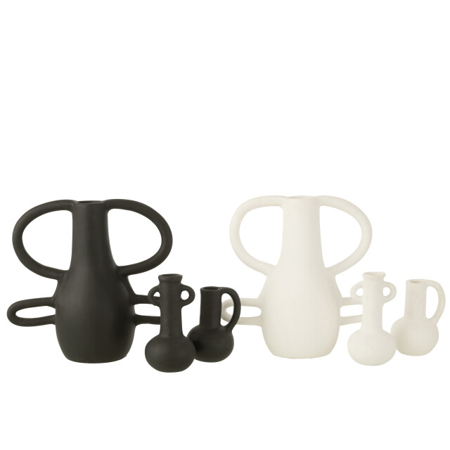 J-Line vaas met 4 handvaten terracotta 17x33x36cm 2998319 large