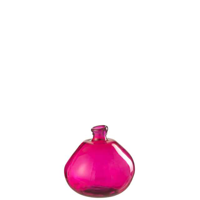 J-Line vaas bubbel glas fuchsia 31.5x31.5x32cm 2998276 large