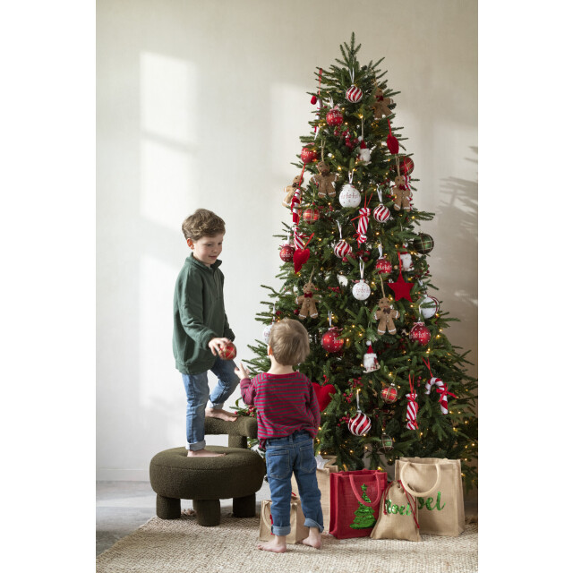 J-Line kerstboom+led lichtjes extra plastiek 150x150x225cm 3010233 large