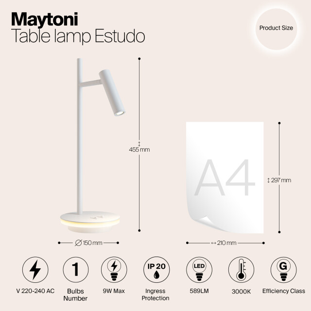 Maytoni tafellamp estudo - 2994091 large
