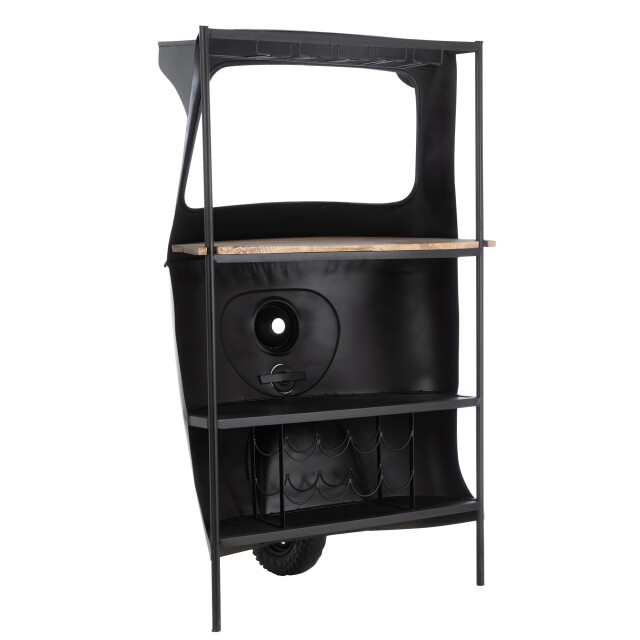 J-Line bar fiets tuktuk metaal/mango hout /naturel 97x60x165cm 3000598 large